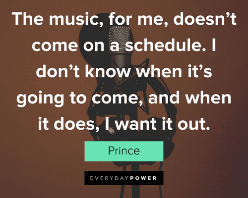 Prince Quotes About Musical Inspiration