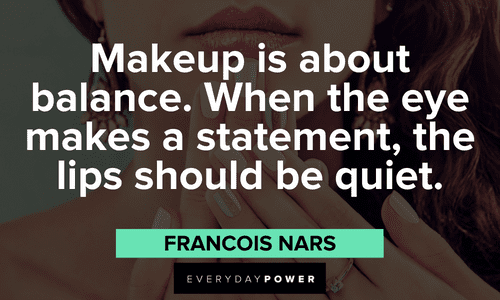Makeup quotes about balance