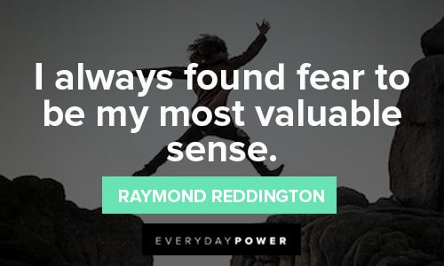 Raymond Reddington Quotes About fear