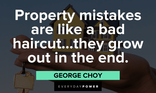 Real estate quotes about property mistakes