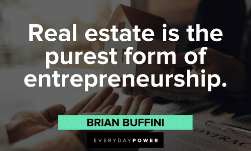 entrepreneurship and Real estate quotes