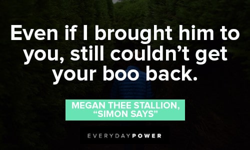Megan Thee Stallion Quotes About exes