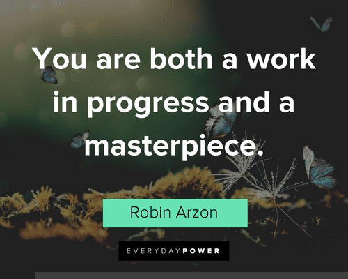 Robin Arzon Quotes About Being Work In Progress and Masterpiece