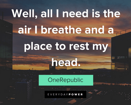 Simple Quotes About Needing Air and Rest