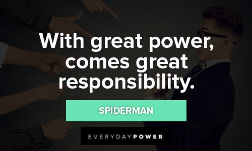 Spiderman Superhero Quotes