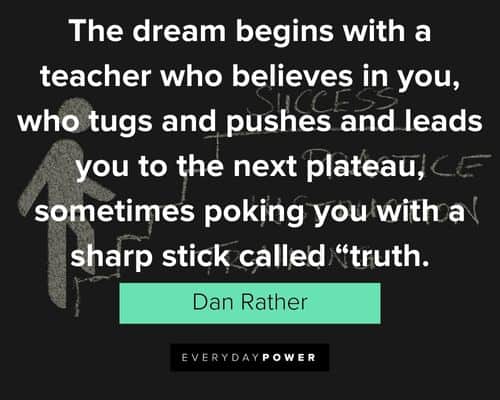 Teacher Appreciation Quotes about pushing your dreams