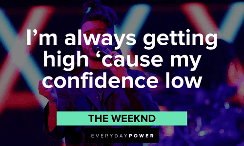 The Weeknd quotes about self confidence