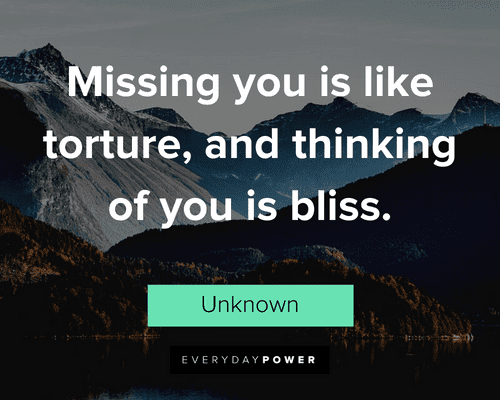 Thinking of You Quotes About Missing