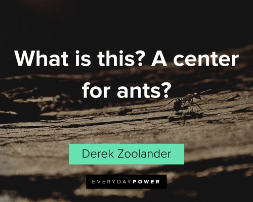 Zoolander Quotes about ants