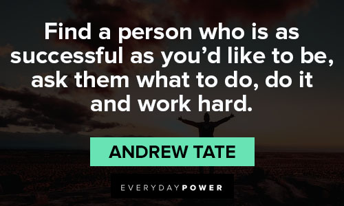 andrew tate quotes about Success