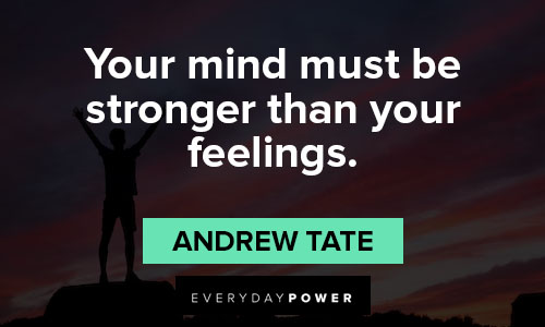 Andrew tate quotes about mind