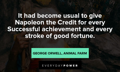 Animal Farm Quotes About Good Fortune