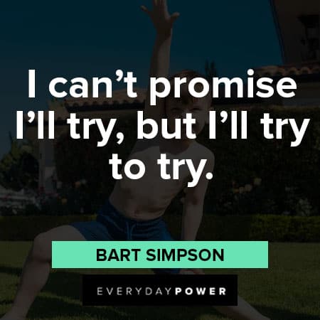 Bart Simpson quotes about promise
