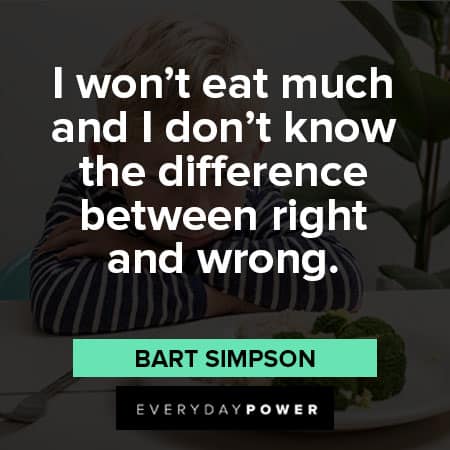 Bart Simpson quotes about right and wrong