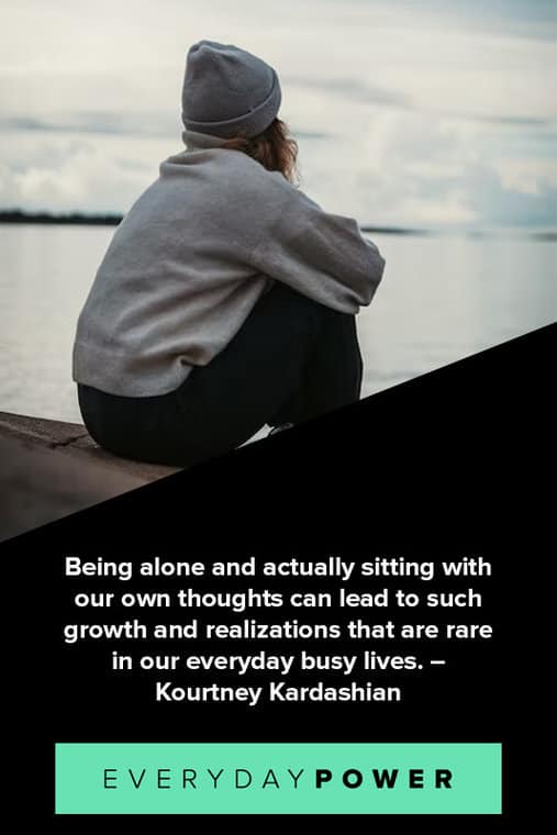 Being Alone Quotes About Thoughts