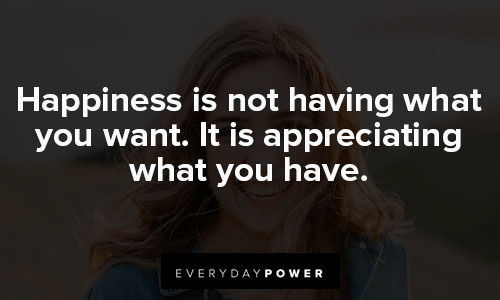 happiness quotes about appreciation