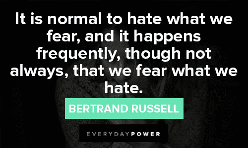 Bertrand Russell Quotes About Fear