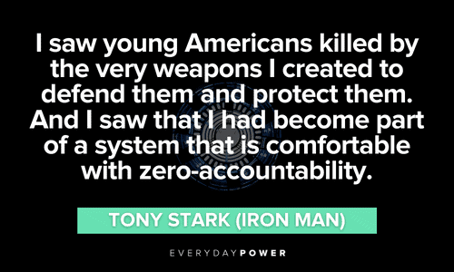 Iron Man quotes about americans