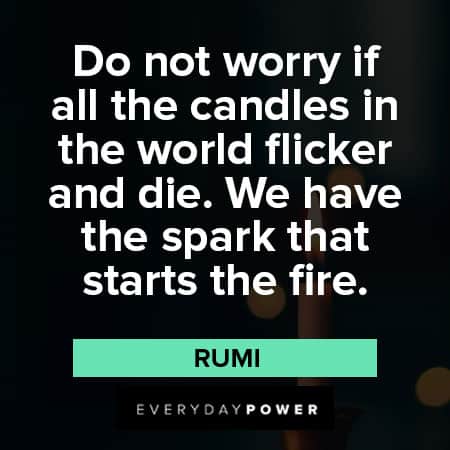 candle quotes to spark that starts