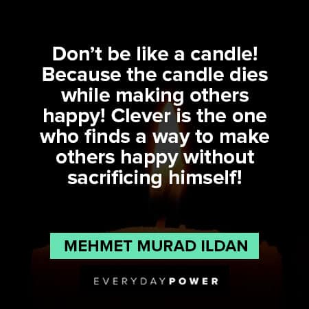 candle quotes about sacrificing