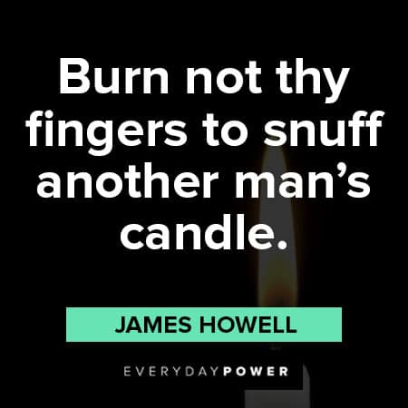 candle quotes about burn