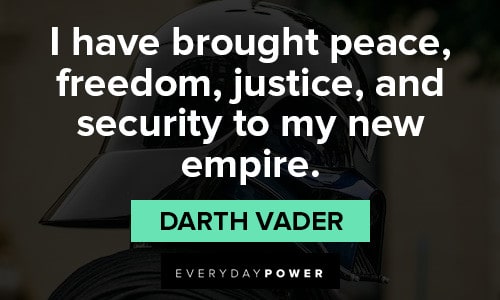 Darth Vader Quotes About Peace