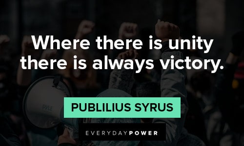 Unity Quotes about victory