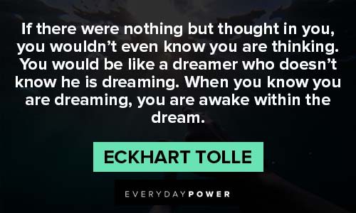 Eckhart Tolle Quotes About Thoughts