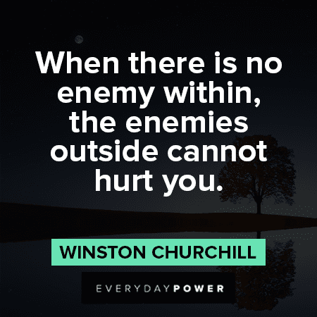 Enemy Quotes about the enemy within