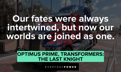 Optimus Prime quotes about fate
