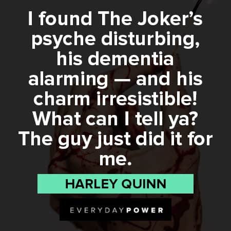 Harley Quinn quotes about liking Joker
