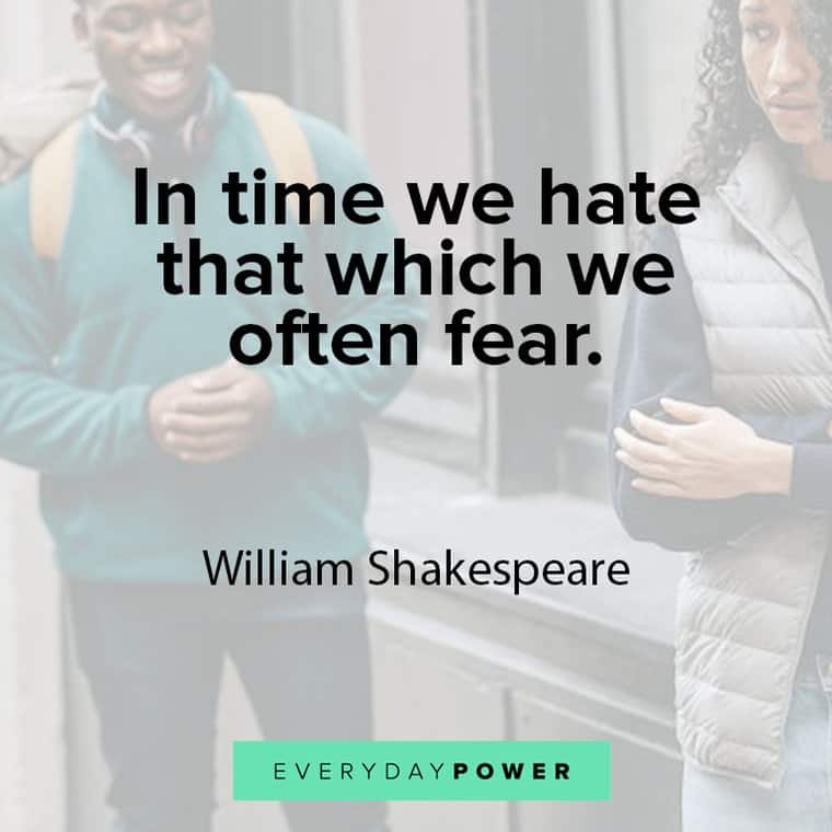 Hate Quotes About Fear