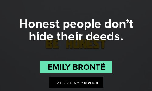 Honesty Quotes about deeds