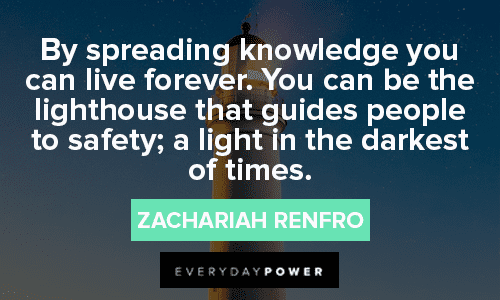 Lighthouse Quotes About Spreading Knowledge