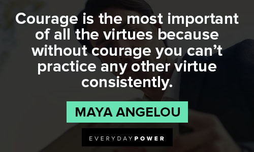 Maya Angelou Quotes About Courage