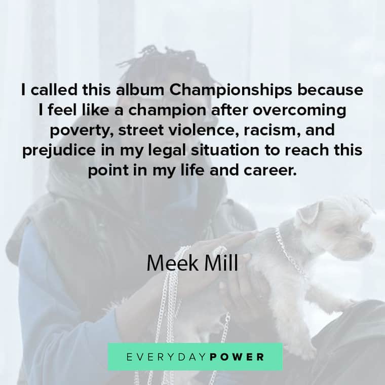 Meek Miller quotes about album championship