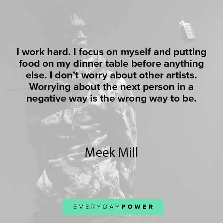 Meek Miller quotes about focus