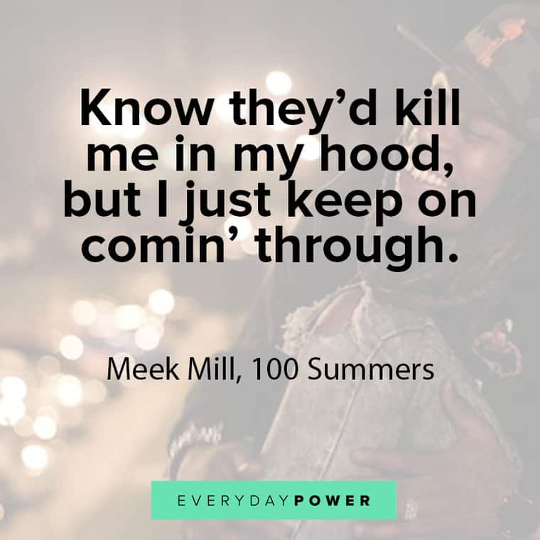 Meek Miller quotes about hood