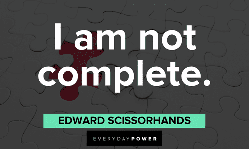 short Edward Scissorhands Quotes