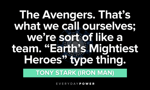 Iron Man quotes from The Avengers