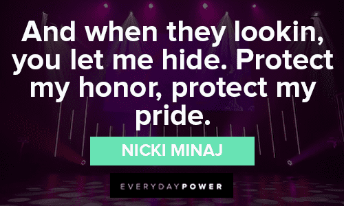 Nicki Minaj Quotes About Protection