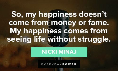 Nicki Minaj Quotes About Happiness