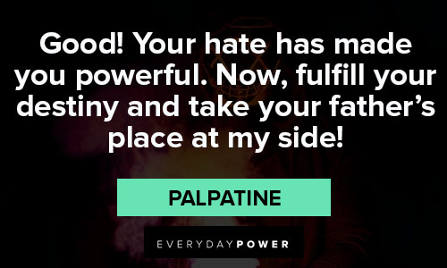 Palpatine quotes about destiny