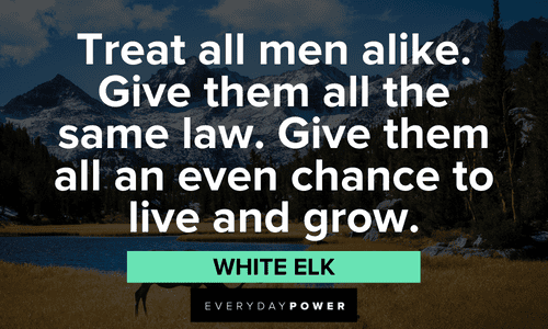 Indigenous People’s Quotes from white elk