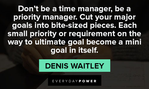 priority quotes about goals