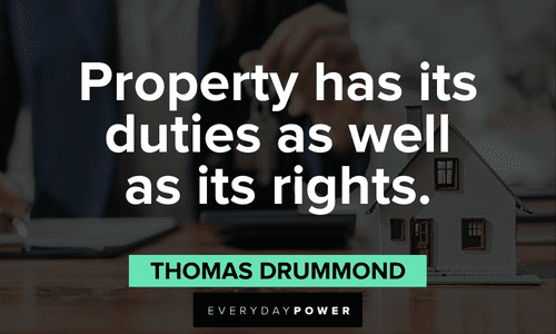 Real estate quotes about property
