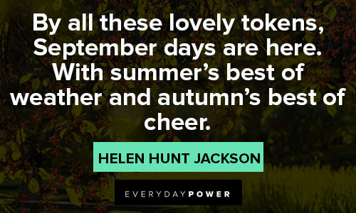 September Quotes about weather