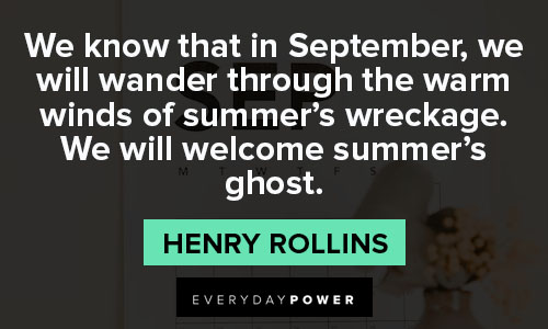 September Quotes about summer's ghost