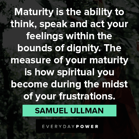 maturity quotes and sayings