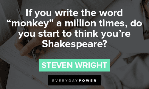 Steven Wright Quotes About Writers